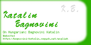 katalin bagnovini business card